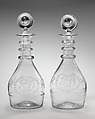 Decanter (one of a pair), Cork Glass Company, Glass, Irish, Cork
