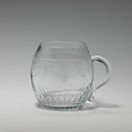 Punch cup (one of two), Glass, probably Irish