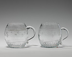 Punch cup (one of two), Glass, probably Irish