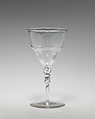 Wineglass (one of three), Philip Webb British, Glass, British, London