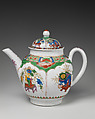 Teapot, Earls of Plymouth, Hard-paste porcelain with enamel decoration, British, Plymouth