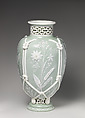 Vase with rope and wheat decoration, Minton(s) (British, Stoke-on-Trent, 1793–present), Bone china, British, Stoke-on-Trent, Staffordshire