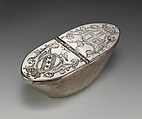 Nutmeg box, James Manners, Silver, probably British, London