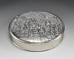 Tobacco box, Silver, British