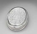 Tobacco box, Nathaniel Lock (active 1687–1715, died 1749), Silver, British, London