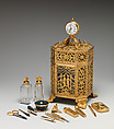 Nécessaire, Clockmaker: John Best (before 1752), Gold, heliotrope, diamond, British