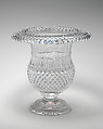 Vase, Glass, probably Irish