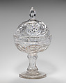 Sweetmeat glass with cover, Glass, British or Irish