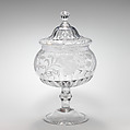 Sweetmeat glass with cover, Glass, Irish, probably Dublin