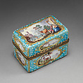 Writing Nécessaire, Copper, enamel, British, South Staffordshire