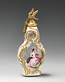 Scent bottle with Minerva and Mercury, Copper, enamel, British, South Staffordshire