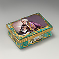 Snuffbox with portrait of John Wilkes (1727–1797), James Watson  Irish, Enameled copper, British, South Staffordshire