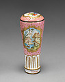 Bonbonnière cane handle, Samson and Company (French), Enameled copper, French, Paris