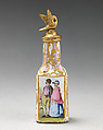 Scent bottle, Enameled copper, British, South Staffordshire