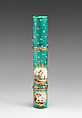Étui, Enameled copper, British, South Staffordshire