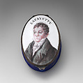 Patch box with portrait of the Marquis de Lafayette, Samson and Company (French), Enamel on copper, French, Paris