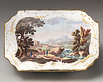 Toilet box, Enamel on copper, British, South Staffordshire