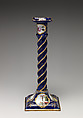 Spiral Candlesticks (4), Enamel on copper, British, possibly South Staffordshire, possibly Bilston