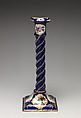 Spiral Candlesticks (4), Enamel on copper, British, possibly South Staffordshire, possibly Bilston