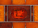 Chess and backgammon game board, Circle of Georg Schreiber (German, active 1616–1643), Amber, ivory, brass, gold foil, ebony, German, Königsberg (Kaliningrad, Russia)