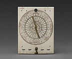 Portable diptych sundial, Paulus Reinman (German, active 1575–1609), Ivory, brass, German, Nuremberg