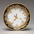 Teapot stand, Chelsea Porcelain Manufactory (British, 1745–1784, Gold Anchor Period, 1759–69), Soft-paste porcelain with enamel decoration and gilding, British, Chelsea