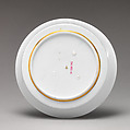 Teapot stand, Chelsea Porcelain Manufactory (British, 1745–1784, Gold Anchor Period, 1759–69), Soft-paste porcelain with enamel decoration and gilding, British, Chelsea