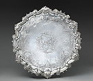Salver, probably by John Swift (British, active from 1728), Silver, British, London