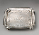 Salver (one of a pair), Paul de Lamerie British, Silver, British, London