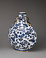 Moon flask, Minton(s) (British, Stoke-on-Trent, 1793–present), Bone china with enamel decoration and gilding, British, Stoke-on-Trent, Staffordshire