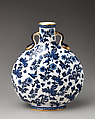 Moon flask, Minton(s) (British, Stoke-on-Trent, 1793–present), Bone china with enamel decoration and gilding, British, Stoke-on-Trent, Staffordshire