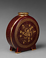 Moon flask, Minton(s) (British, Stoke-on-Trent, 1793–present), Earthenware, British, Stoke-on-Trent, Staffordshire