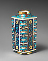 Cuboid vase, Minton(s) (British, Stoke-on-Trent, 1793–present), Bone china, British, Stoke-on-Trent, Staffordshire