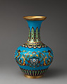 Vase with "cloisonné" decoration, Minton(s) (British, Stoke-on-Trent, 1793–present), Bone china with enamel decoration and gilding, British, Stoke-on-Trent, Staffordshire