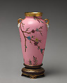 Vase with flowering branch motif (one of a pair), Minton(s) (British, Stoke-on-Trent, 1793–present), Bone china, British, Stoke-on-Trent, Staffordshire