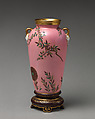 Vase with flowering branch motif (one of a pair), Minton(s) (British, Stoke-on-Trent, 1793–present), Porcelain, British, Stoke-on-Trent, Staffordshire