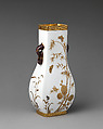 Vase with white and gold floral motifs and ring handles, Minton(s) (British, Stoke-on-Trent, 1793–present), Bone china, British, Stoke-on-Trent, Staffordshire