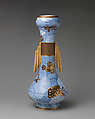 Bottle vase in blue and white (one of a pair), Worcester factory (British, 1751–2008), Bone china, British, Worcester