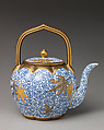 Teapot with fixed handle, Worcester factory (British, 1751–2008), Bone china, British, Worcester