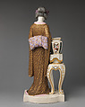 Figure of Japanese woman, James Hadley (British, 1837–1903), Bone china (