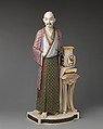 Figure of Japanese man, Worcester factory (British, 1751–2008), Bone china 