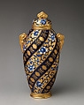 Urn with lid, Coalport (British, ca. 1799–1926), Porcelain, British, Coalport