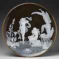Charger with bathing nymphs, George Jones and Sons (British, 1861–1951), Porcelain, decorated with pâte-sur-pâte technique, British, Stoke-on-Trent, Staffordshire