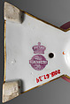 Place card holder (one of a pair), Minton(s) (British, Stoke-on-Trent, 1793–present), Bone china with enamel decoration and gilding, British, Stoke-on-Trent, Staffordshire