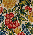 Panel for a petticoat, Wool, silk embroidered on linen, British