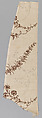 Fragment of dress silk, Anna Maria Garthwaite (British, 1690–1763), Silk, plain weave, brocaded, British, London, Spitalfields