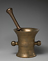 Mortar and pestle, Brass, British or American