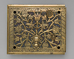 Lock, Attributed to John Wilkes, Steel, brass, wood, British, Birmingham