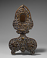 Pair of andirons, Enamel on brass, British, Surrey