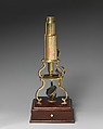 Microscope, Brass, mahogany, British